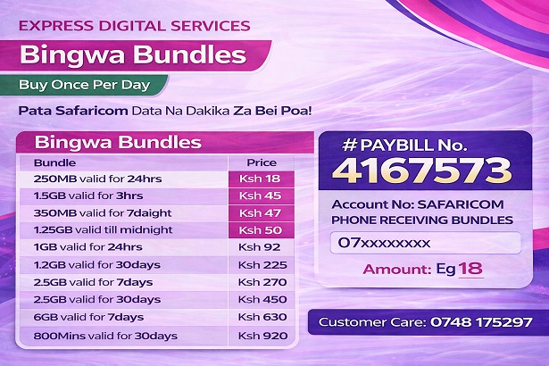 bingwa bundles, affordable safaricom bundles, buy cheap safaricom bundles